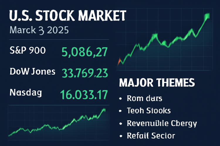 2026-03-03 미국 주식시장 동향 및 주요 테마